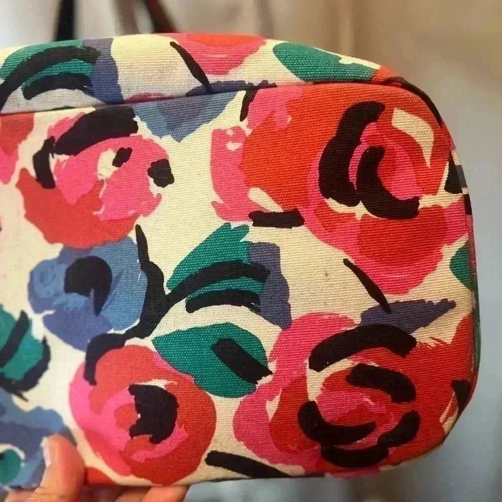 Tommy Hilfiger Canvas Floral Tote - Picture 8 of 11